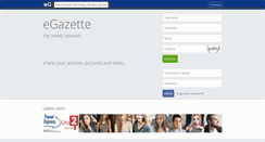 Desktop Screenshot of egazette.com